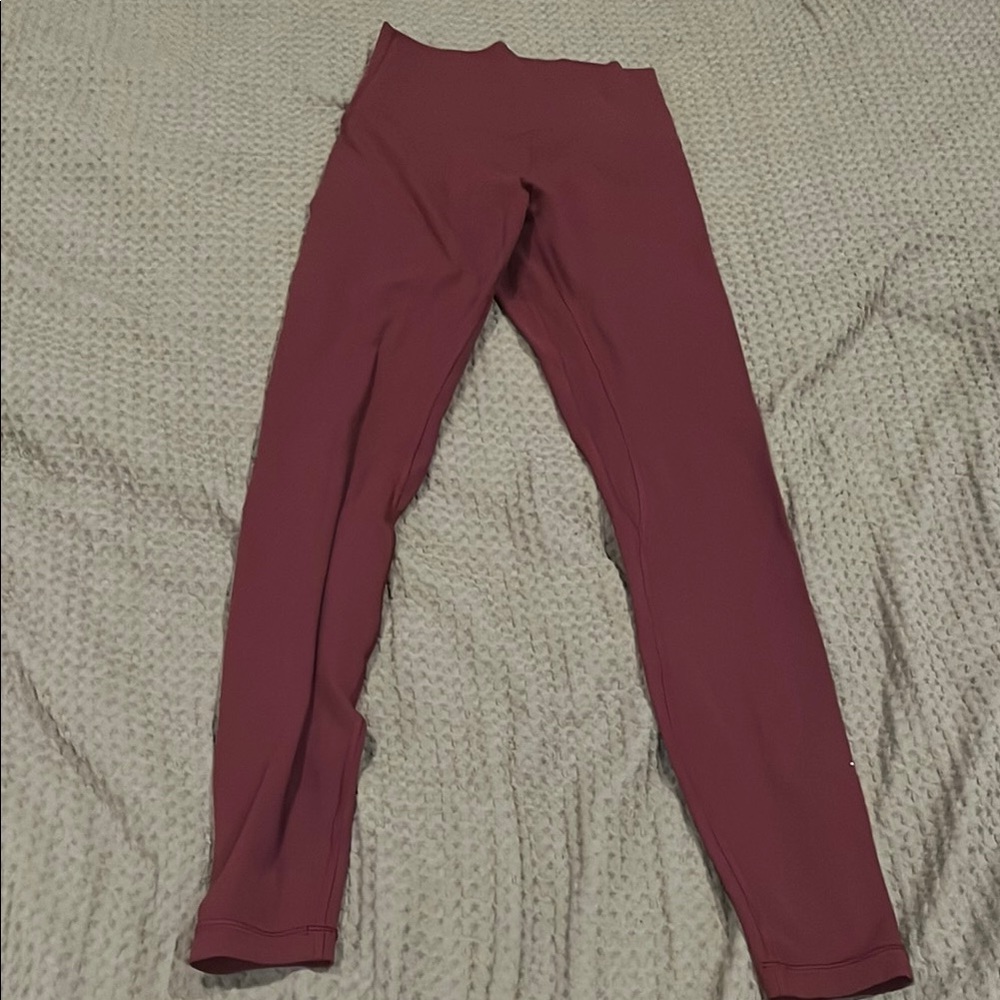 Lululemon maroon leggings 4